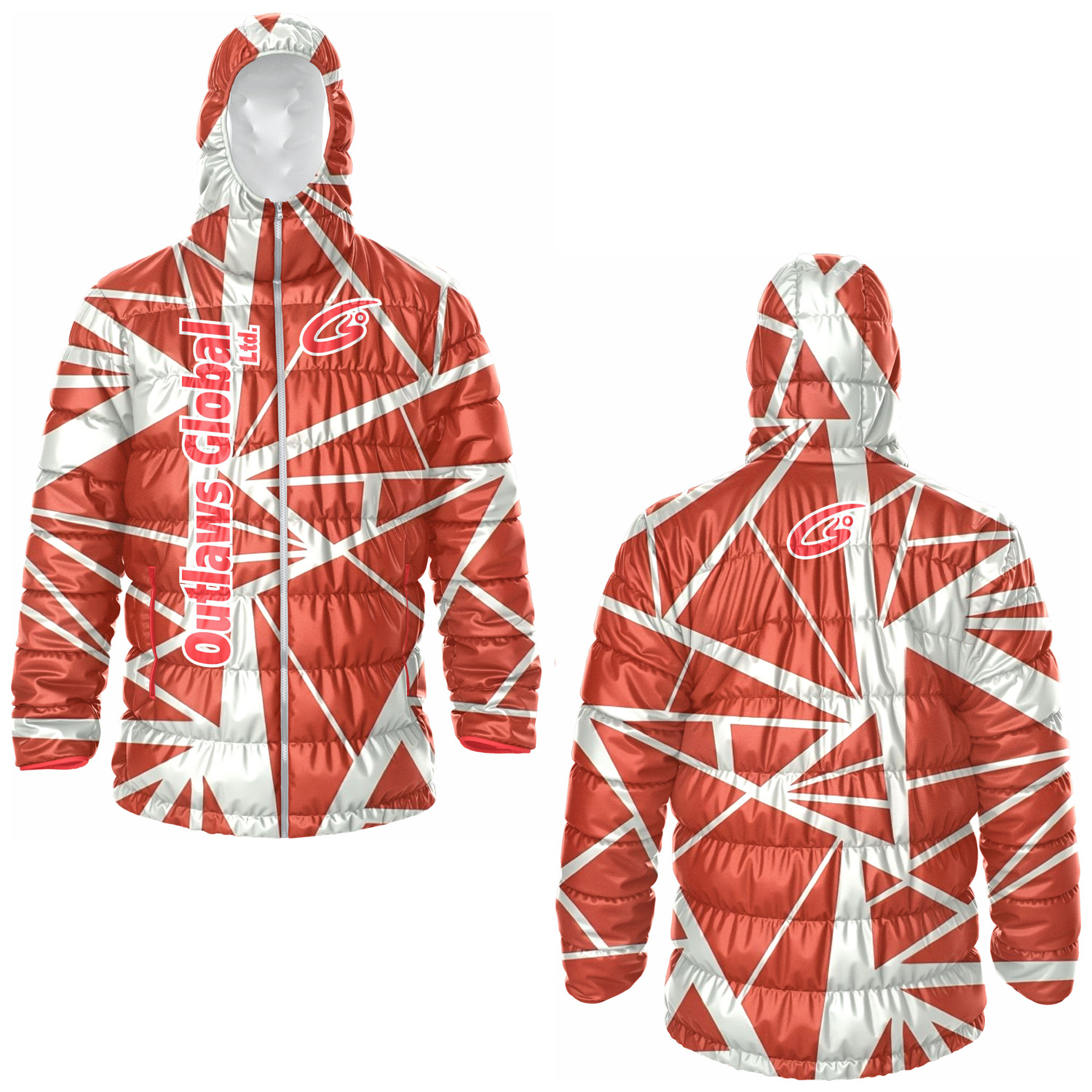 Football Puffer Jacket with Hood New Orleans 70112 Outlaws Global Ltd. – American Football Puffer Jacket Supplier