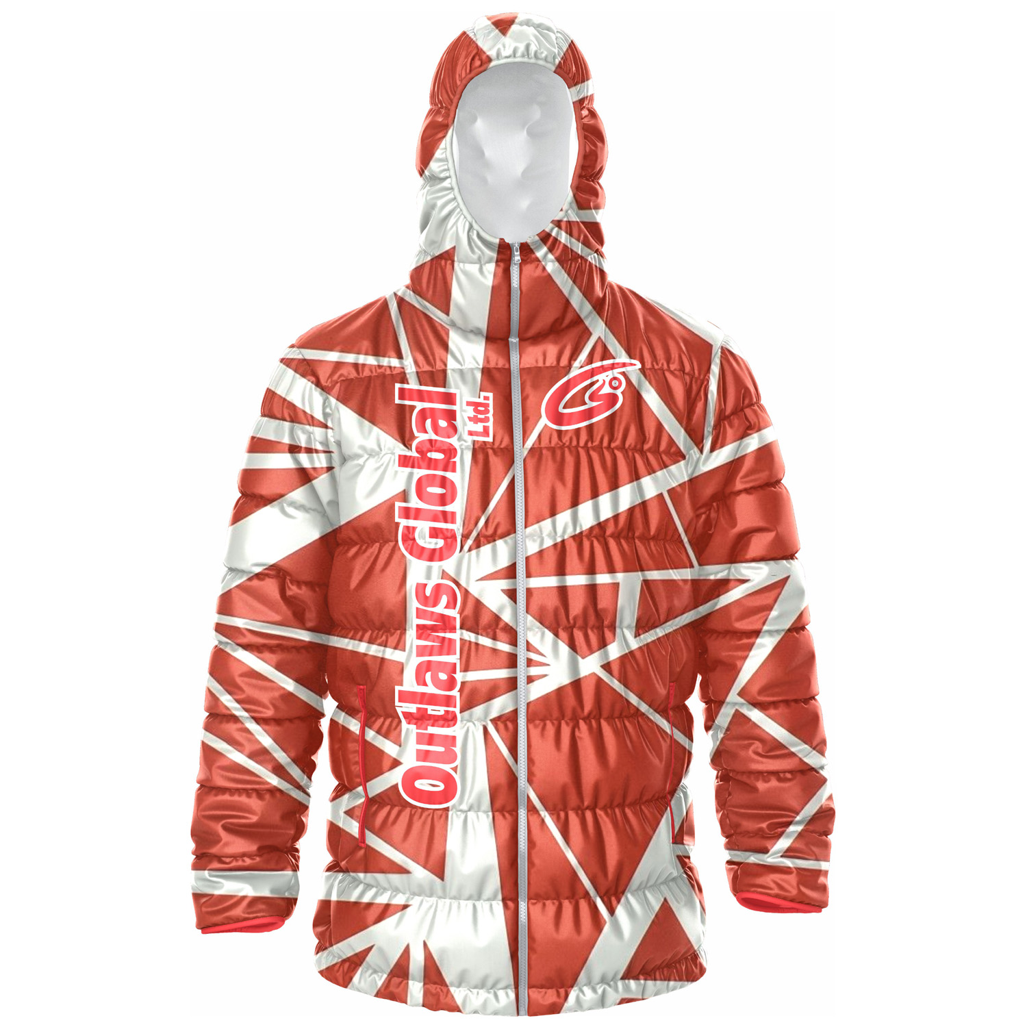 Football Puffer Jacket with Hood New Orleans 70112 Outlaws Global Ltd. – American Football Puffer Jacket Supplier