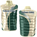 Embroidered Puffer Vest Football Outlaws Global ltd – American Football Puffer Vest Supplier