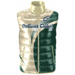 Embroidered Puffer Vest Football Outlaws Global ltd – American Football Puffer Vest Supplier