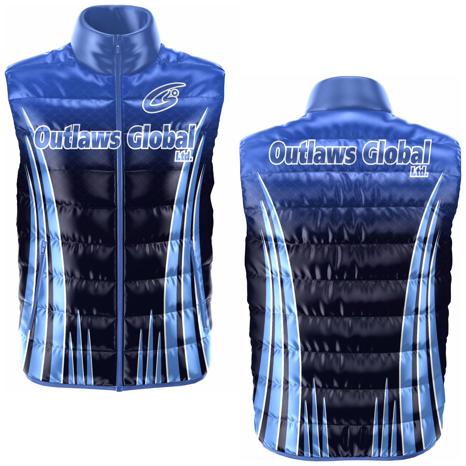 Custom Football Puffer Vest Chicago, IL 60601 Outlaws Global ltd – American Football Puffer Vest Supplier