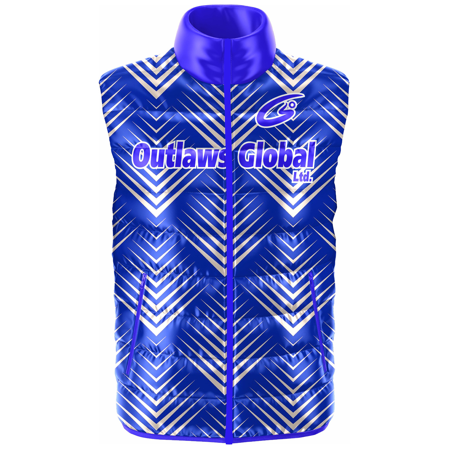 Custom Football Puffer Vest Pittsburgh, PA 15222 Outlaws Global ltd – American Football Puffer Vest Supplier