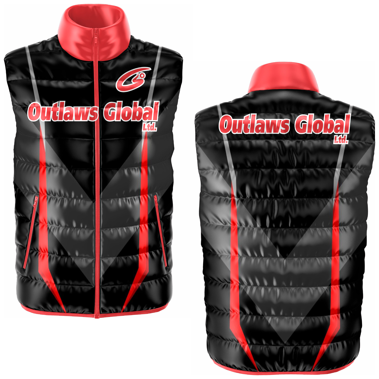 Custom Football Puffer Vest Washington, D.C. 20001