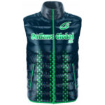 Custom Logo Embroidery Puffer Vest Outlaws Global ltd – American Football Puffer Vest Supplier