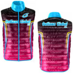 Direct to Garment Printed Puffer Vest Outlaws Global ltd – American Football Puffer Vest Supplier