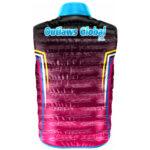 Direct to Garment Printed Puffer Vest Outlaws Global ltd – American Football Puffer Vest Supplier