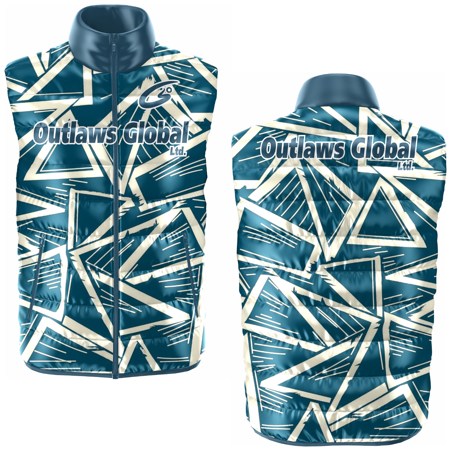 Football Puffer Vest Philadelphia 19102 Outlaws Global ltd – American Football Puffer Vest Supplier