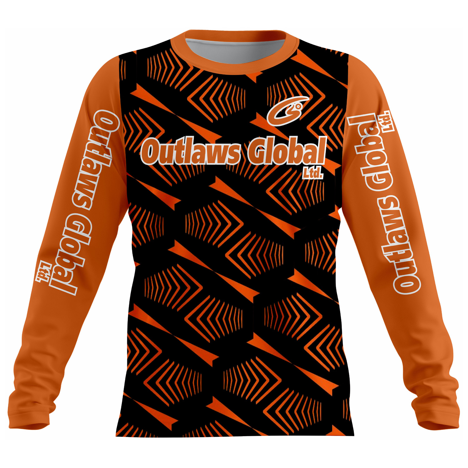 American Football Player Long Sleeve Jersey by Outlaws Global Ltd