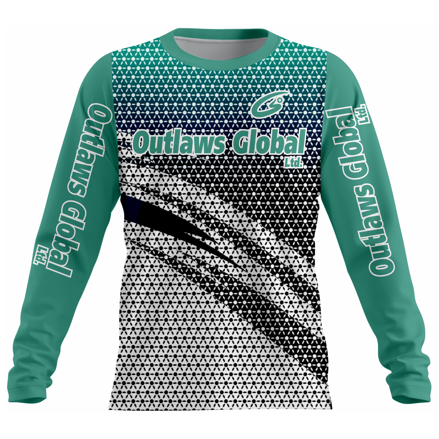 American Football Player Long Sleeve Jersey by Outlaws Global Ltd