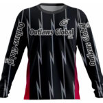 American Football Player Long Sleeve Jersey by Outlaws Global Ltd