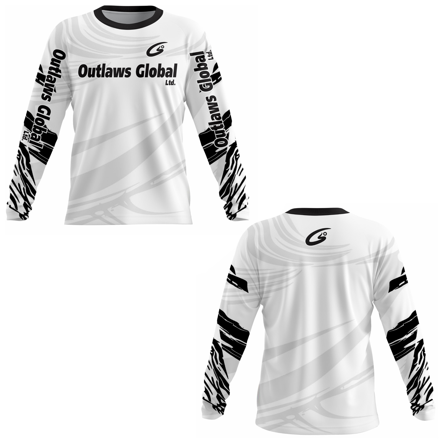American Football Player Long Sleeve Jersey by Outlaws Global Ltd