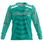 American Football Player Long Sleeve Jersey by Outlaws Global Ltd