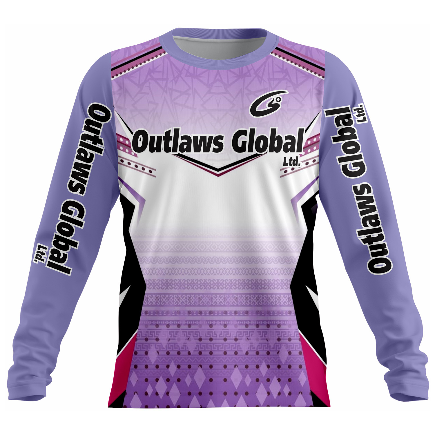 American Football Player Long Sleeve Jersey by Outlaws Global Ltd