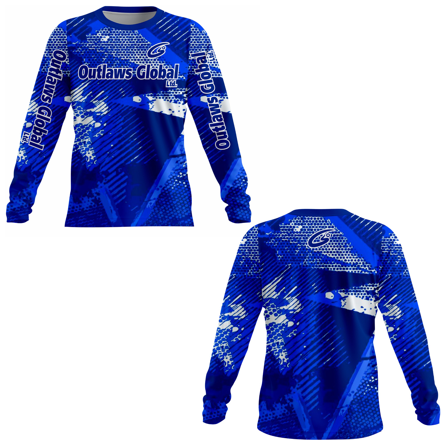American Football Player Long Sleeve Jersey by Outlaws Global Ltd