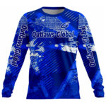 American Football Player Long Sleeve Jersey by Outlaws Global Ltd