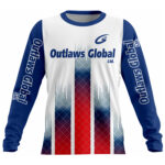 American Football Player Long Sleeve Jersey by Outlaws Global Ltd