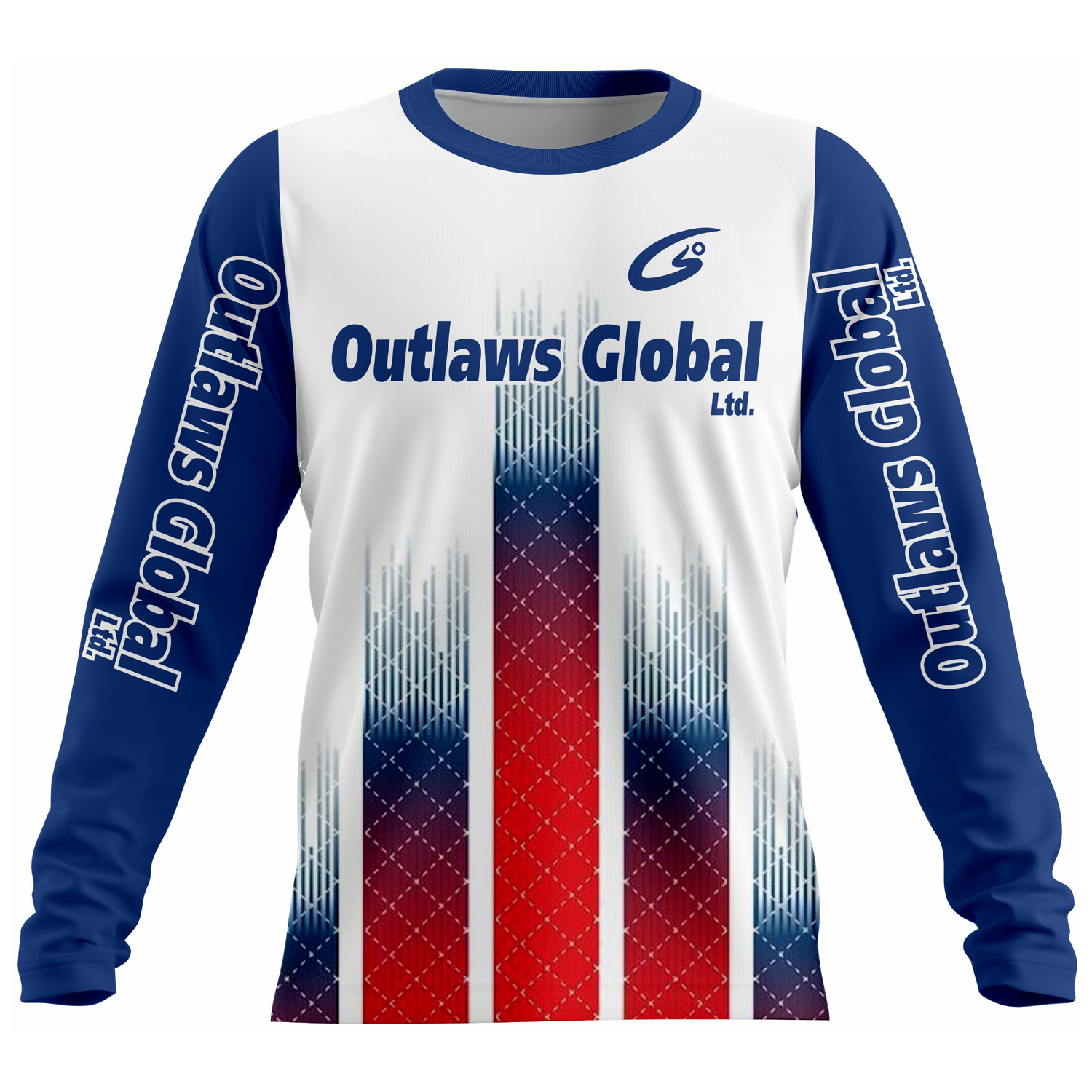American Football Player Long Sleeve Jersey by Outlaws Global Ltd