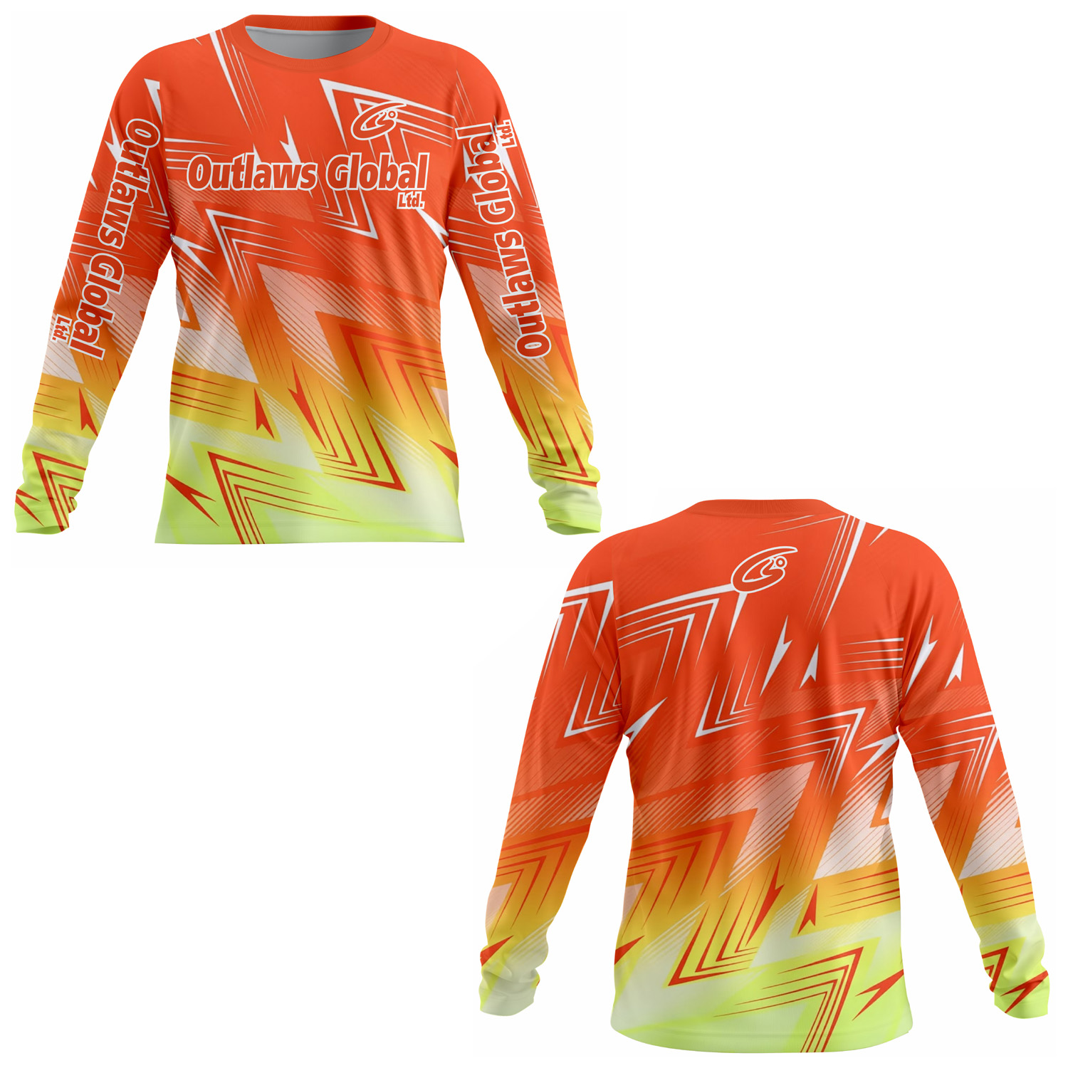 American Football Player Long Sleeve Jersey by Outlaws Global Ltd