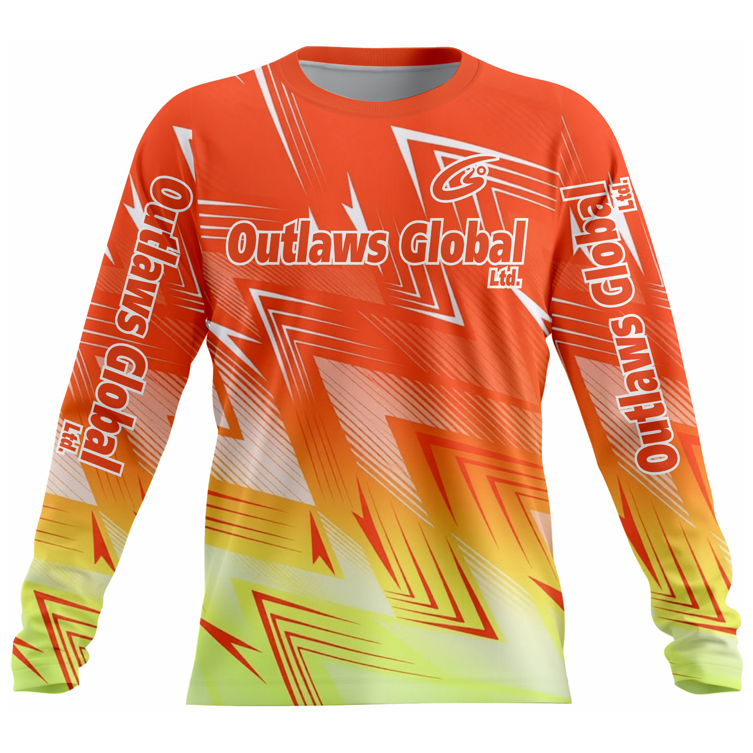 American Football Player Long Sleeve Jersey by Outlaws Global Ltd