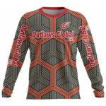 American Football Player Long Sleeve Jersey by Outlaws Global Ltd