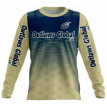 American Football Player Long Sleeve Jersey by Outlaws Global Ltd