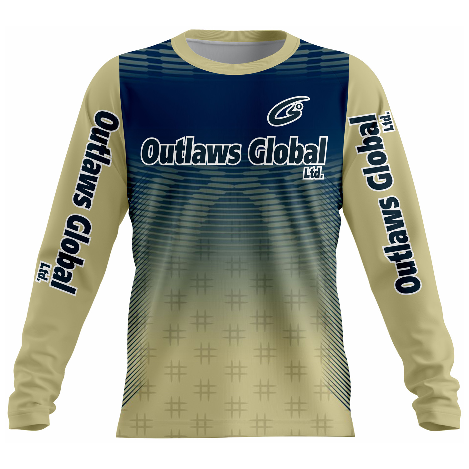 American Football Player Long Sleeve Jersey by Outlaws Global Ltd