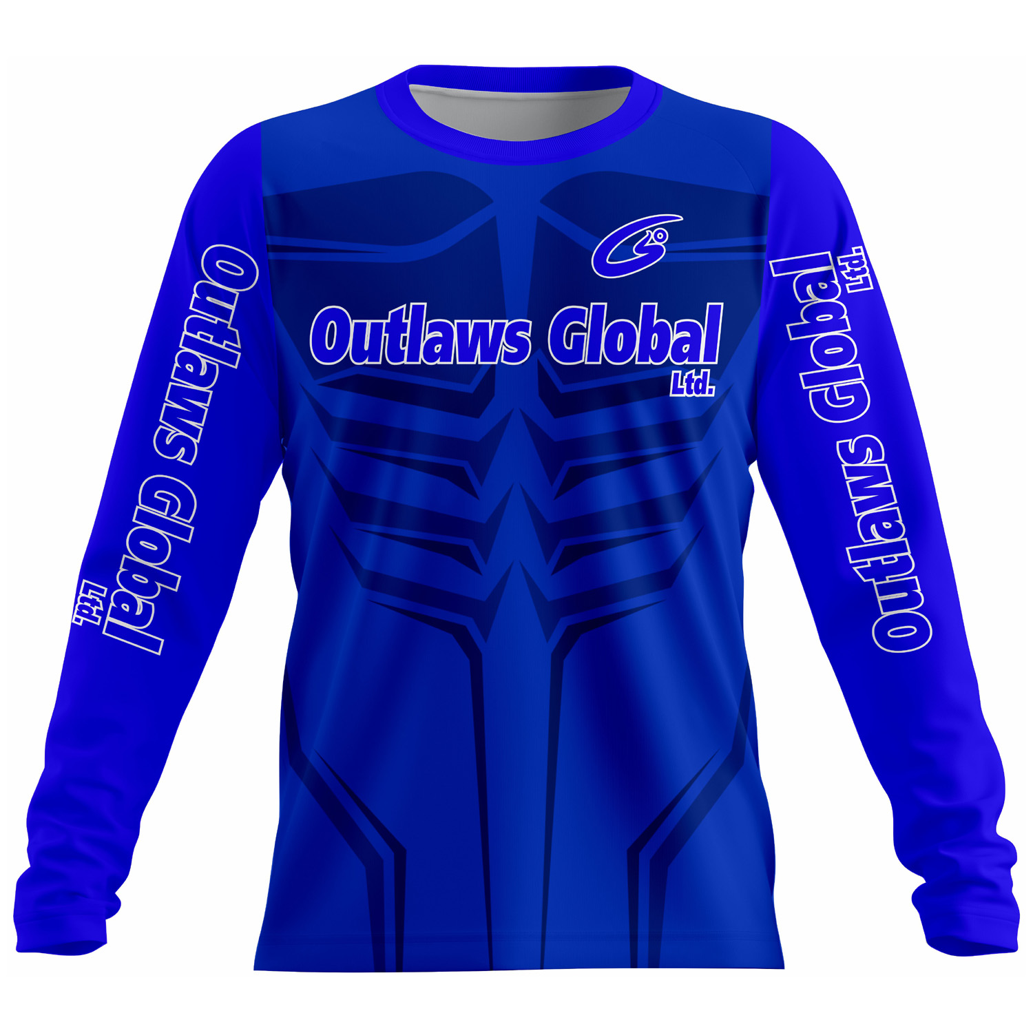 American Football Player Long Sleeve Jersey by Outlaws Global Ltd