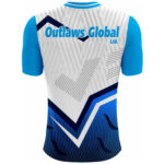 American Football Player V-Neck T-Shirt by Outlaws Global Ltd