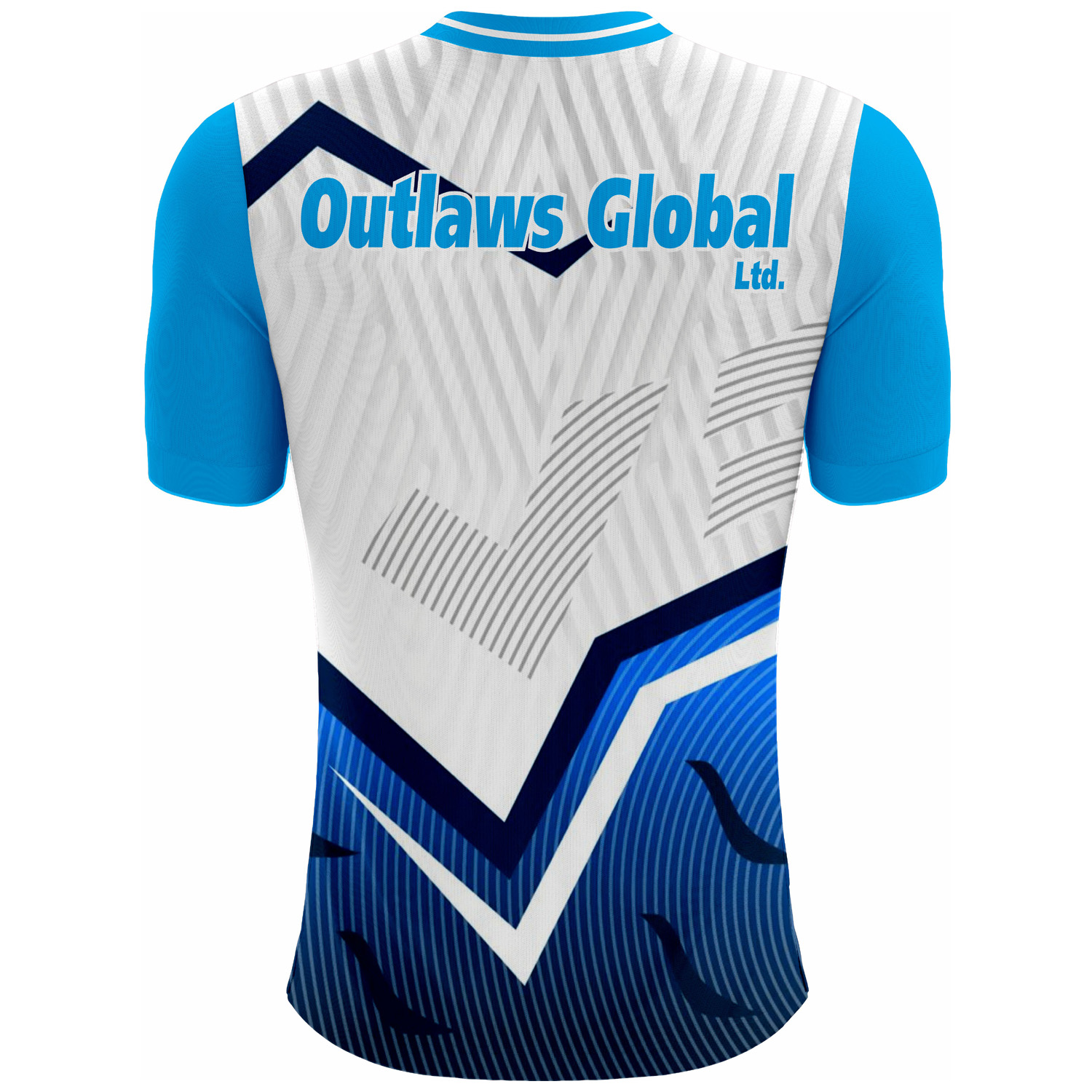 American Football Player V-Neck T-Shirt by Outlaws Global Ltd