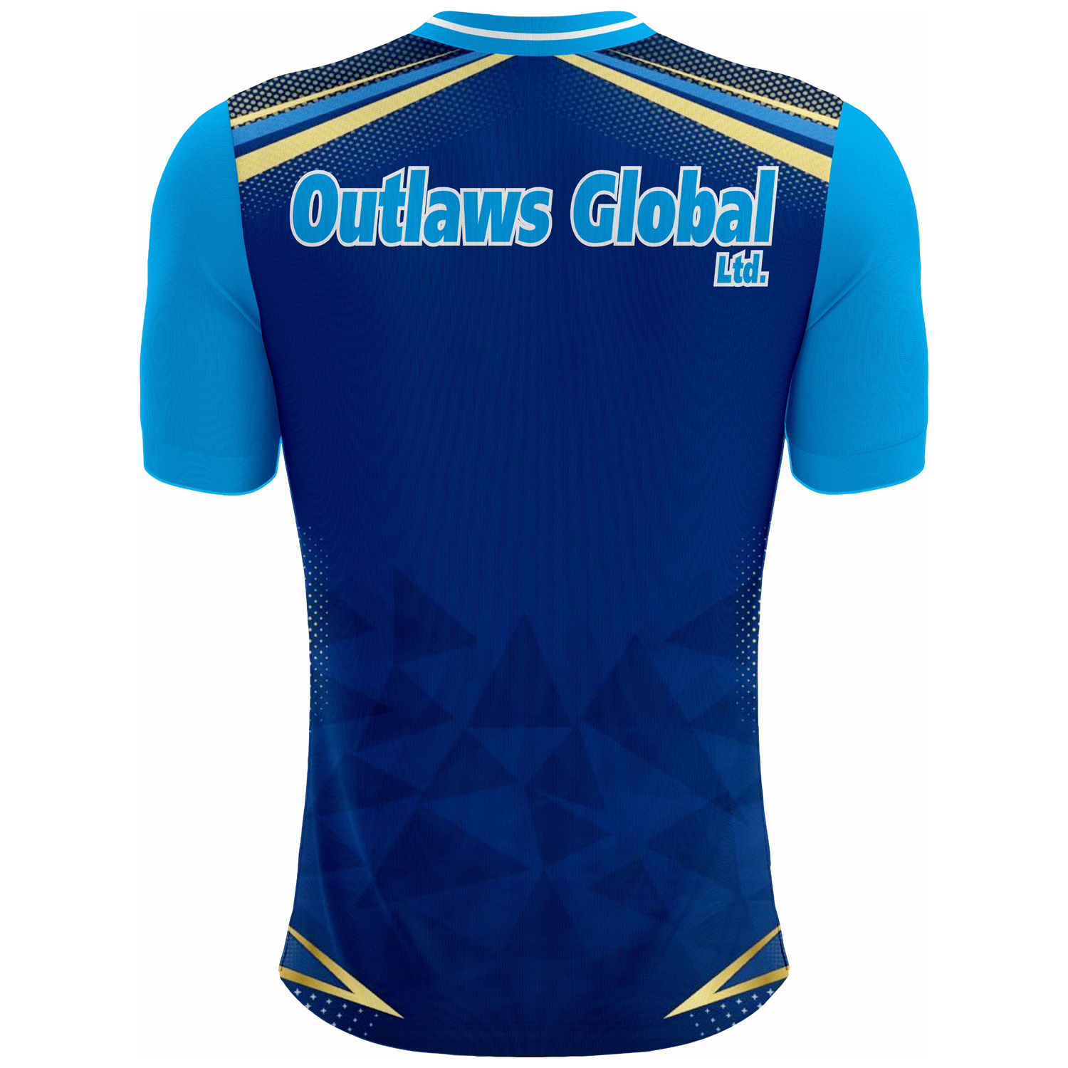American Football Player V-Neck T-Shirt by Outlaws Global Ltd