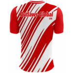 American Football Player V-Neck T-Shirt by Outlaws Global Ltd