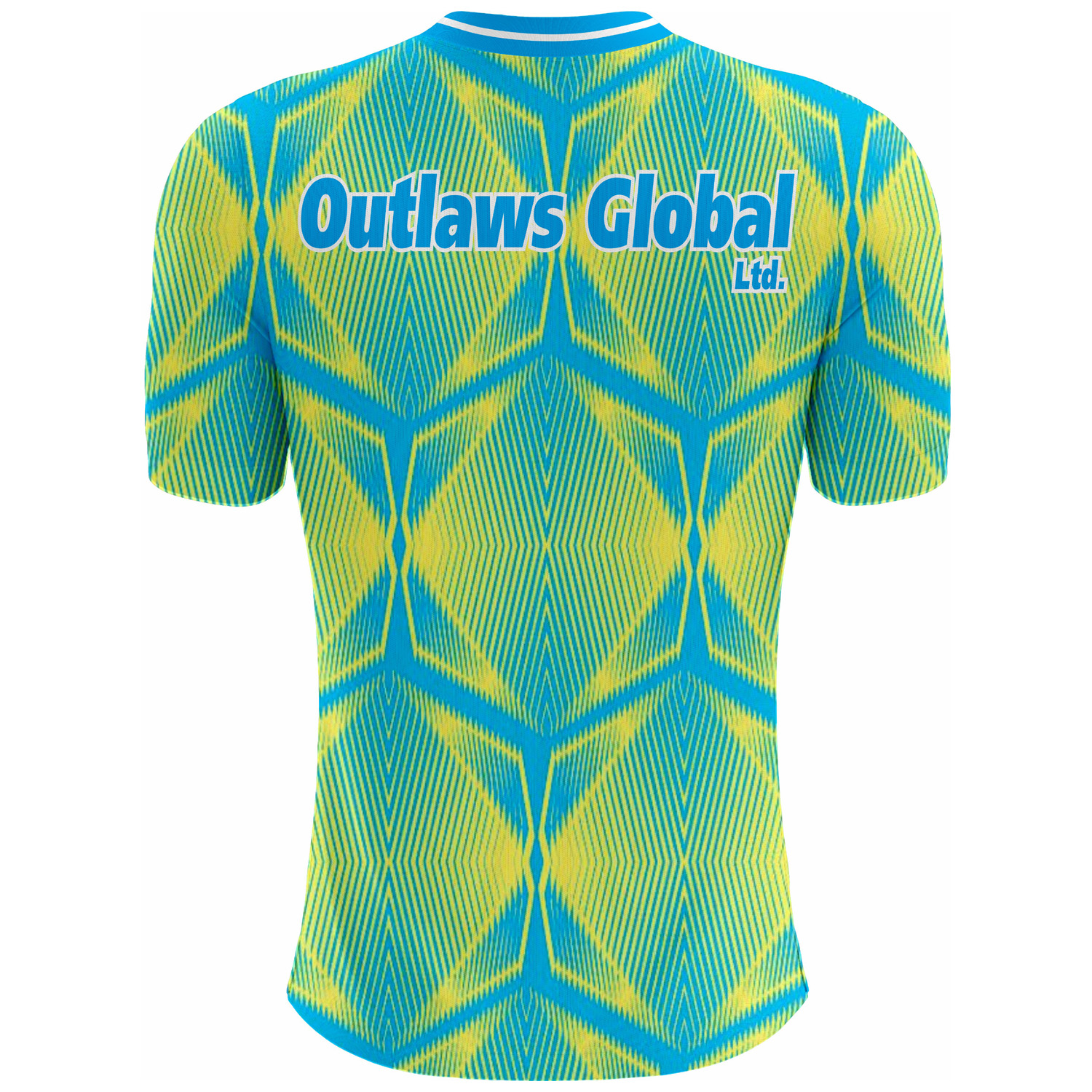 American Football Player V-Neck T-Shirt by Outlaws Global Ltd