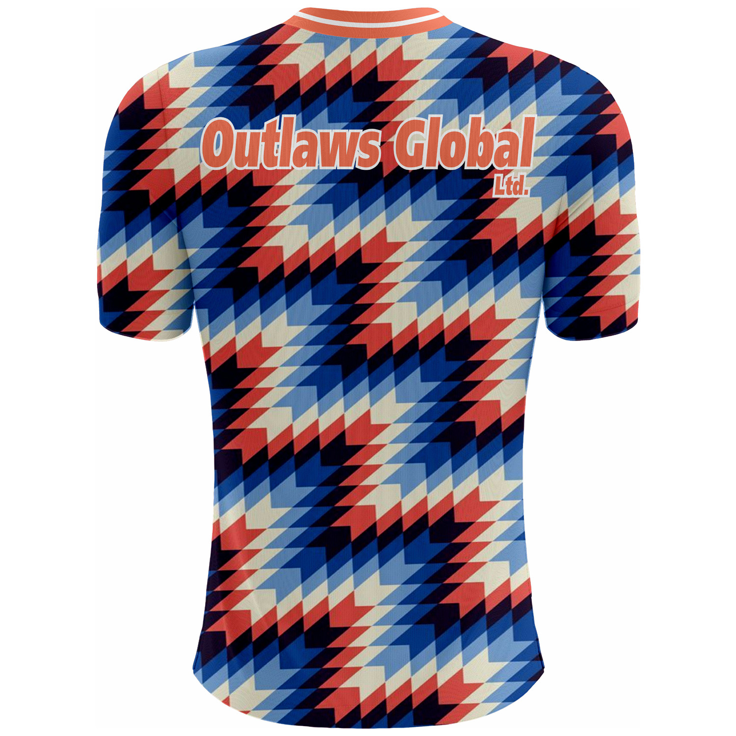 American Football Player V-Neck T-Shirt by Outlaws Global Ltd