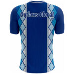 American Football Player V-Neck T-Shirt by Outlaws Global Ltd