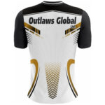 American Football Player V-Neck T-Shirt by Outlaws Global Ltd
