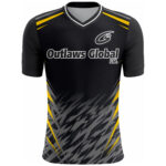 American Football Player V-Neck T-Shirt by Outlaws Global Ltd