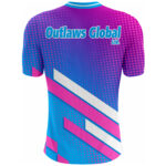 American Football Player V-Neck T-Shirt by Outlaws Global Ltd