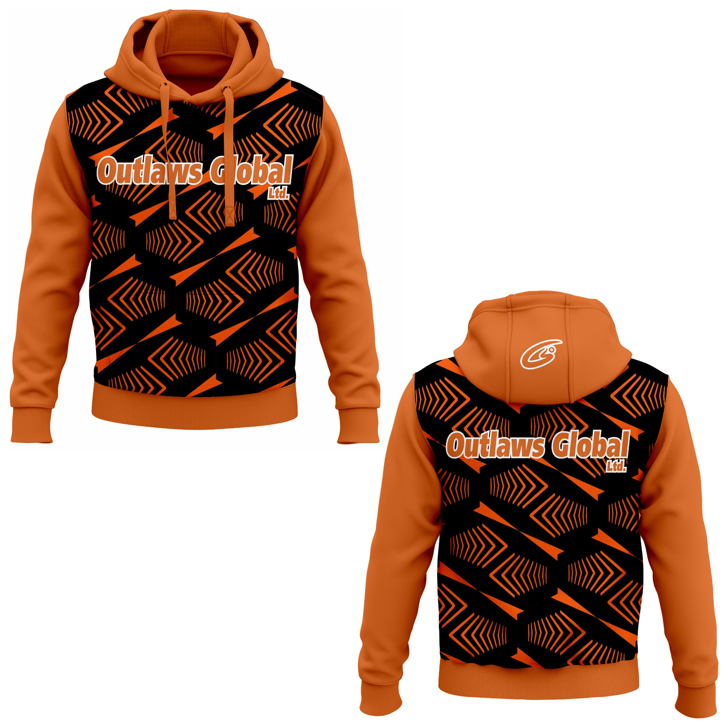 American Football Player Pullover Hoodies by Outlaws Global Ltd