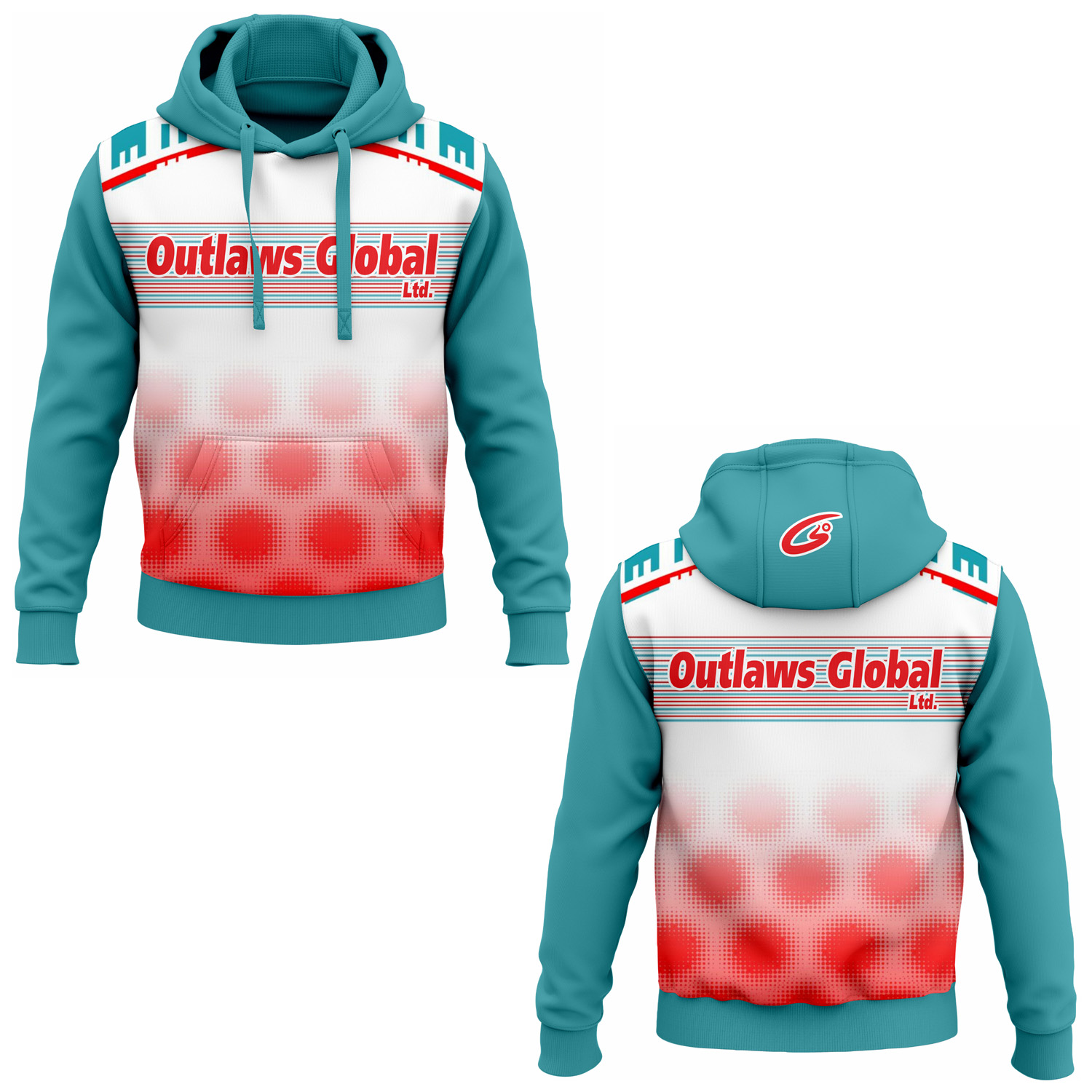 American Football Player Pullover Hoodies by Outlaws Global Ltd