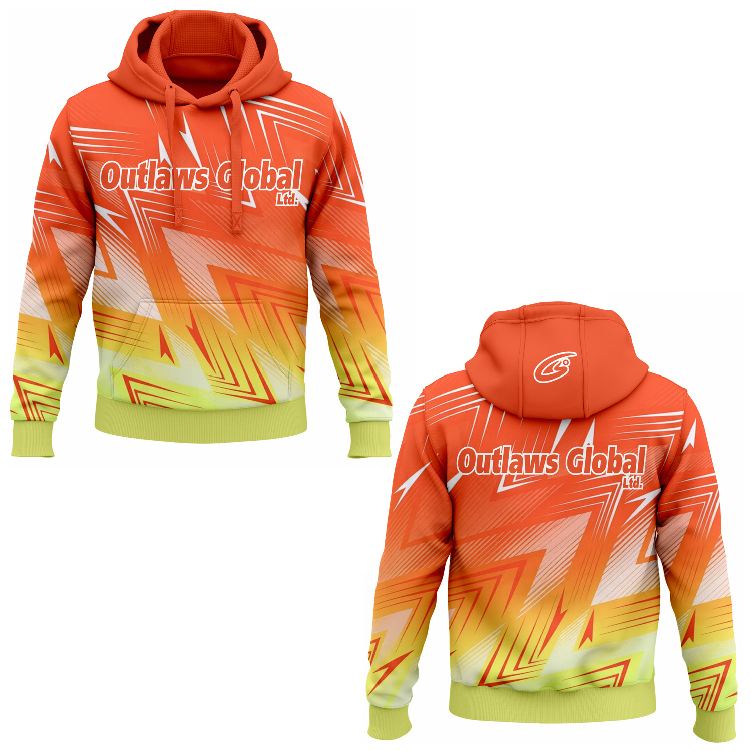 American Football Player Pullover Hoodies by Outlaws Global Ltd
