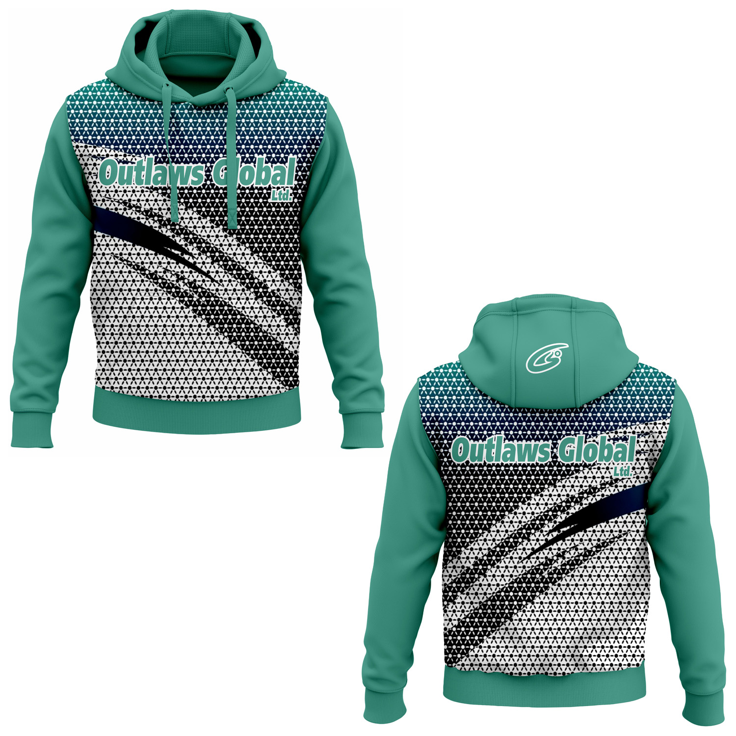 American Football Player Pullover Hoodies by Outlaws Global Ltd