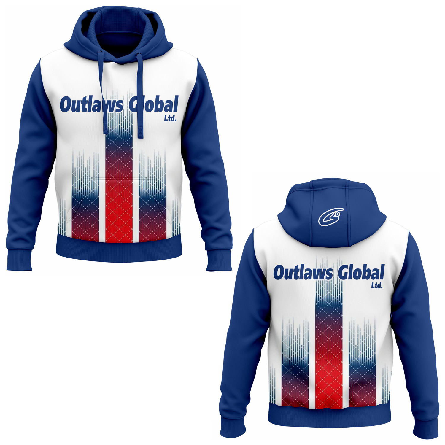 American Football Player Pullover Hoodies by Outlaws Global Ltd