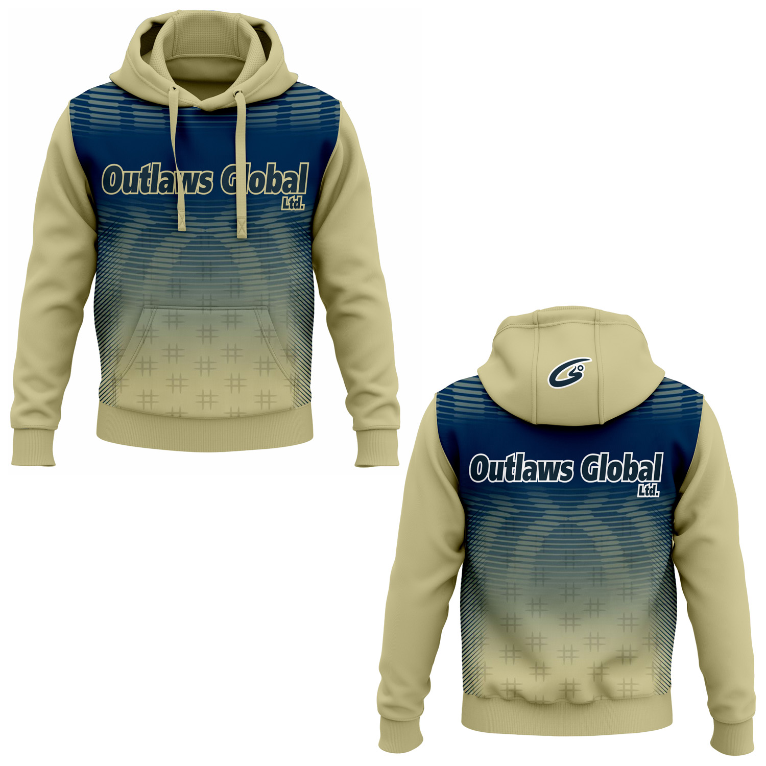 American Football Player Pullover Hoodies by Outlaws Global Ltd