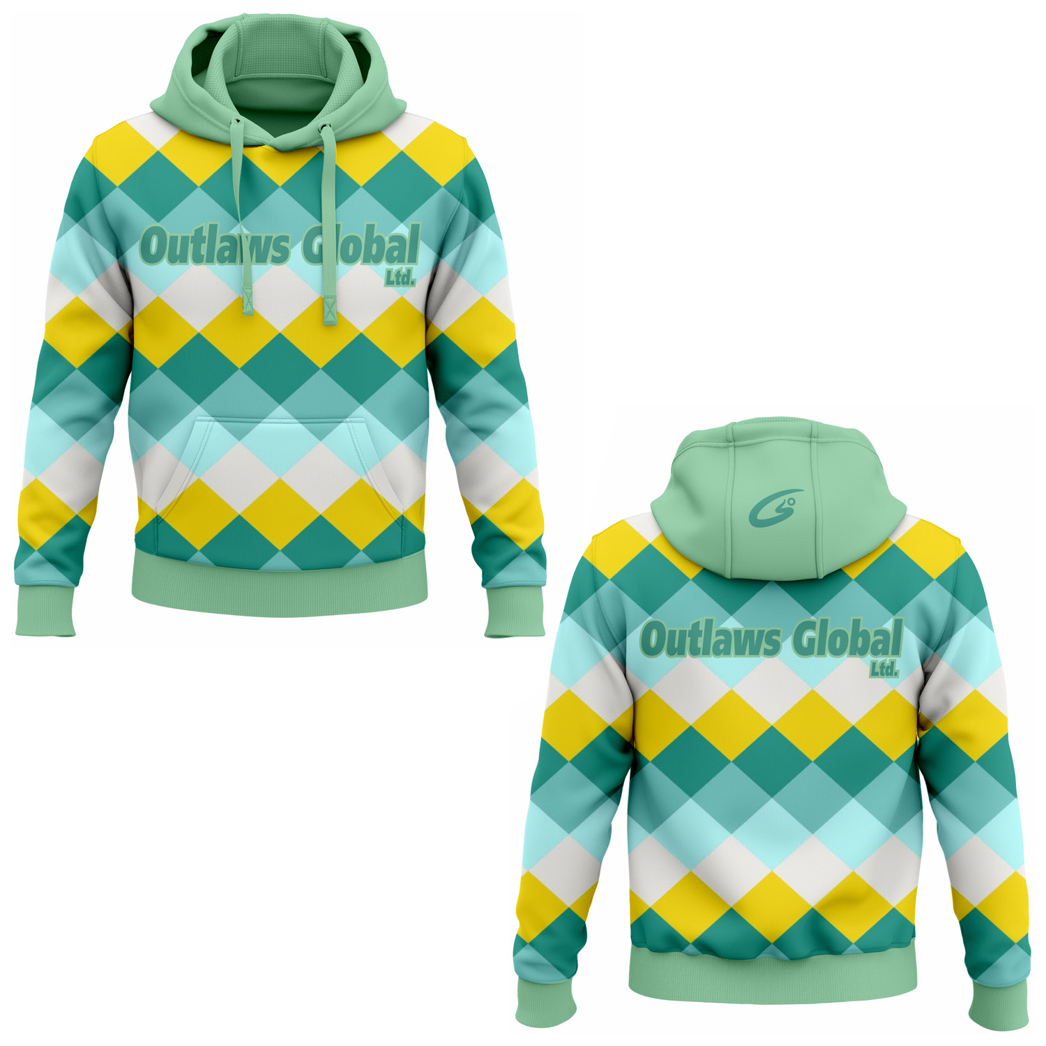 American Football Player Pullover Hoodies by Outlaws Global Ltd