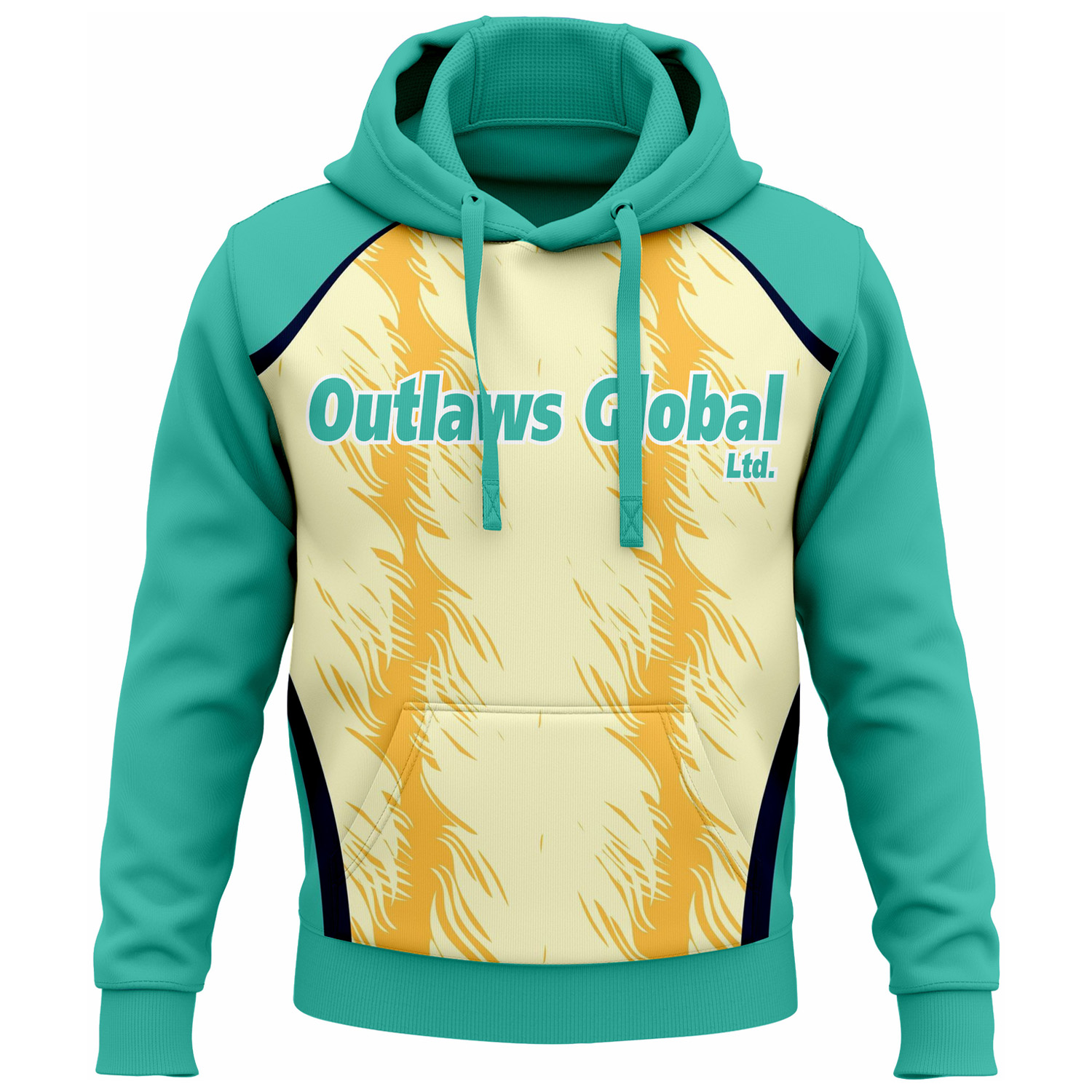 American Football Player Pullover Hoodies by Outlaws Global Ltd