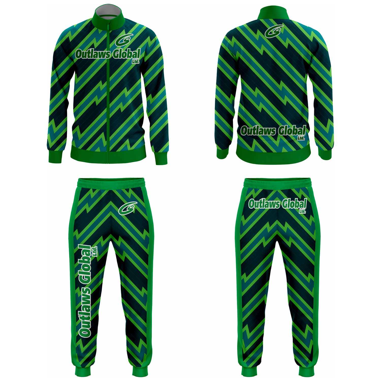 American Football Player Warmup Suit by Outlaws Global Ltd